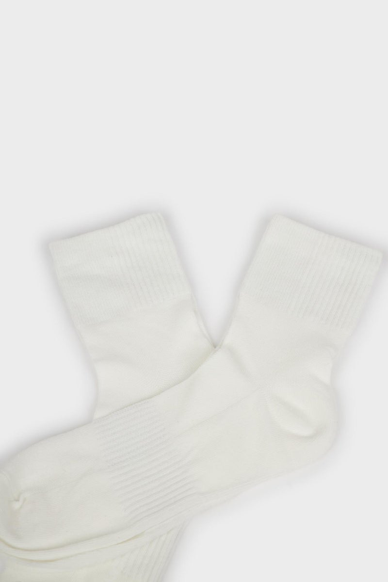 DeFacto White Man Man 2 Piece Cotton Ankle Socks Casual - Image 5